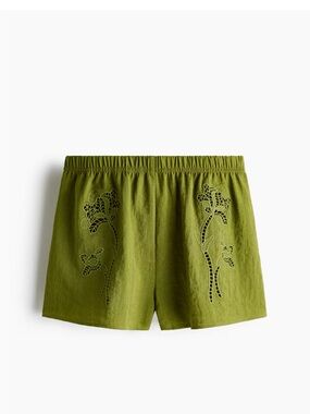 H&M Shorts with Eyelet Embroidery